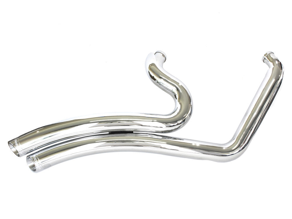 Freedom Performance FPE-HD00701A Sharp Curve Radius Exhaust Chrome w/Chrome End Caps for Harley-Davidson Softail 18-Up w/Non-240 Rear Tyre