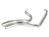Freedom Performance FPE-HD00701A Sharp Curve Radius Exhaust Chrome w/Chrome End Caps for Harley-Davidson Softail 18-Up w/Non-240 Rear Tyre