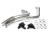 Freedom Performance FPE-HD00701A Sharp Curve Radius Exhaust Chrome w/Chrome End Caps for Harley-Davidson Softail 18-Up w/Non-240 Rear Tyre