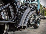 Freedom Performance FPE-HD00709 Radical Radius Exhaust Black w/Black End Caps for Softail 18-Up