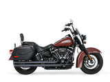 Freedom Performance FPE-HD00753 Independence Long Exhaust Black w/Black End Caps for Softail 18-Up