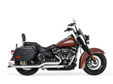 Freedom Performance FPE-HD00767 True Dual 33" SharkTail Exhaust Chrome for Softail 18-Up