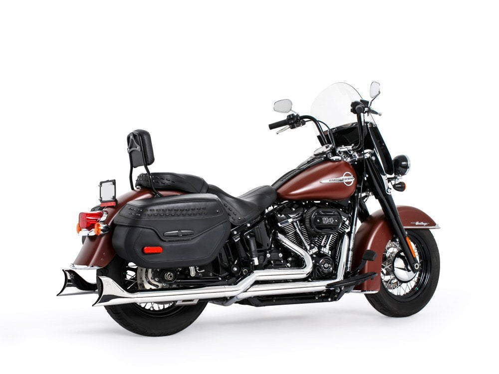 Freedom Performance FPE-HD00767 True Dual 33" SharkTail Exhaust Chrome for Softail 18-Up