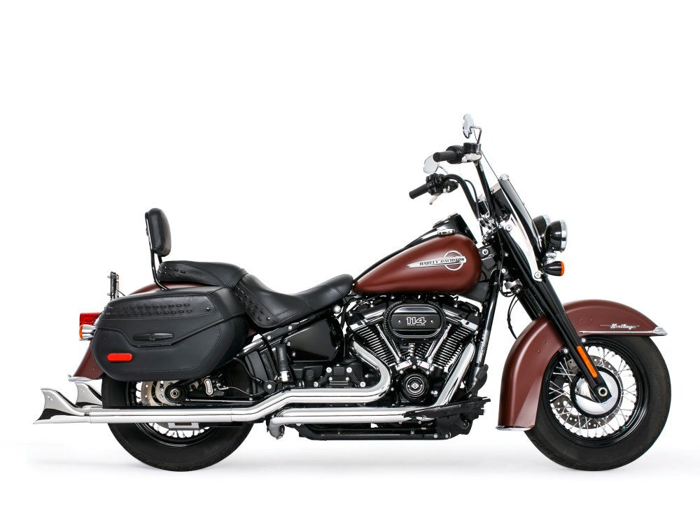 Freedom Performance FPE-HD00769 True Dual 36" SharkTail Exhaust Chrome for Softail 18-Up