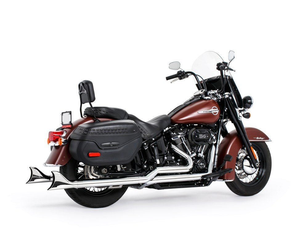 Freedom Performance FPE-HD00769 True Dual 36" SharkTail Exhaust Chrome for Softail 18-Up