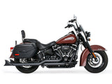 Freedom Performance FPE-HD00770 True Dual 36" SharkTail Exhaust Black for Softail 18-Up