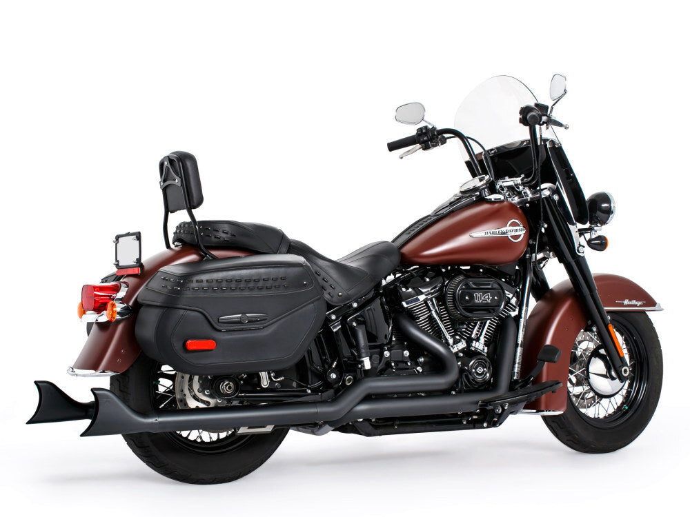 Freedom Performance FPE-HD00770 True Dual 36" SharkTail Exhaust Black for Softail 18-Up