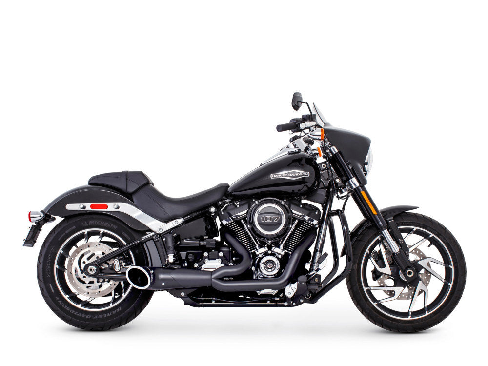 Freedom Performance FPE-HD00810 Turnout 2-1 Exhaust Black w/Black Tip for Softail 18-Up