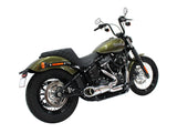 Freedom Performance FPE-HD00813 Combat Shorty 2-1 Exhaust Chrome w/Chrome End Cap for Softail 18-Up