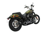 Freedom Performance FPE-HD00815 Combat Shorty 2-1 Exhaust Black w/Black End Cap for Softail 18-Up