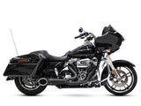 Freedom Performance FPE-HD00848 Turnout 2-1 Exhaust Black w/Black Tip for Touring FLH 17-Up