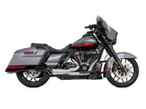 Freedom Performance FPE-HD00852 Combat 2-1 Exhaust Chrome w/Black End Cap for Touring 17-Up