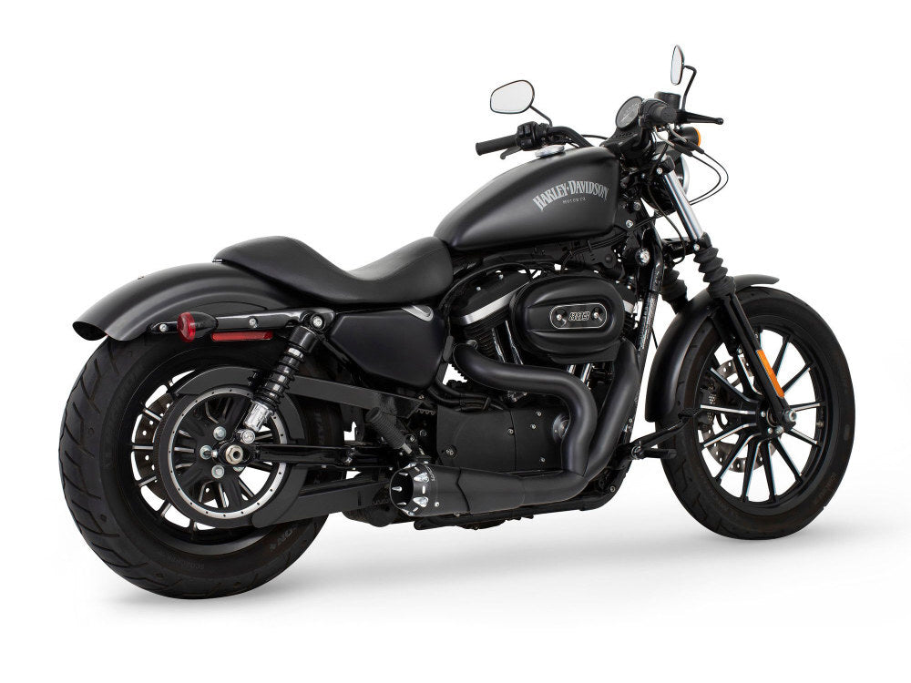 Freedom Performance FPE-HD01097 American Outlaw Shorty 2-1 Exhaust Black w/Black End Cap for Sportster 04-21