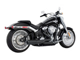 Freedom Performance FPE-HD01118 Union 2-1 Two Step Exhaust Black w/Black End Cap for Softail 18-Up