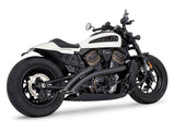 Freedom Performance FPE-HD02081 Radical Radius Exhaust Black w/Black End Caps for Sportster S 21-Up