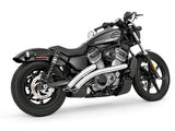 Freedom Performance FPE-HD02096 Radical Radius Exhaust Chrome w/Black End Caps for Nightster 975 22-Up