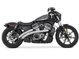 Freedom Performance FPE-HD02096 Radical Radius Exhaust Chrome w/Black End Caps for Nightster 975 22-Up