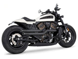 Freedom Performance FPE-HD02131 Independence Perforated High Exhaust Black w/Black End Caps for Sportster S 21-Up