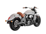 Freedom Performance FPE-IN00082 Combat 2-1 Exhaust Black w/Black End Cap for Indian Scout 15-Up