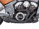 Freedom Performance FPE-IN00082 Combat 2-1 Exhaust Black w/Black End Cap for Indian Scout 15-Up