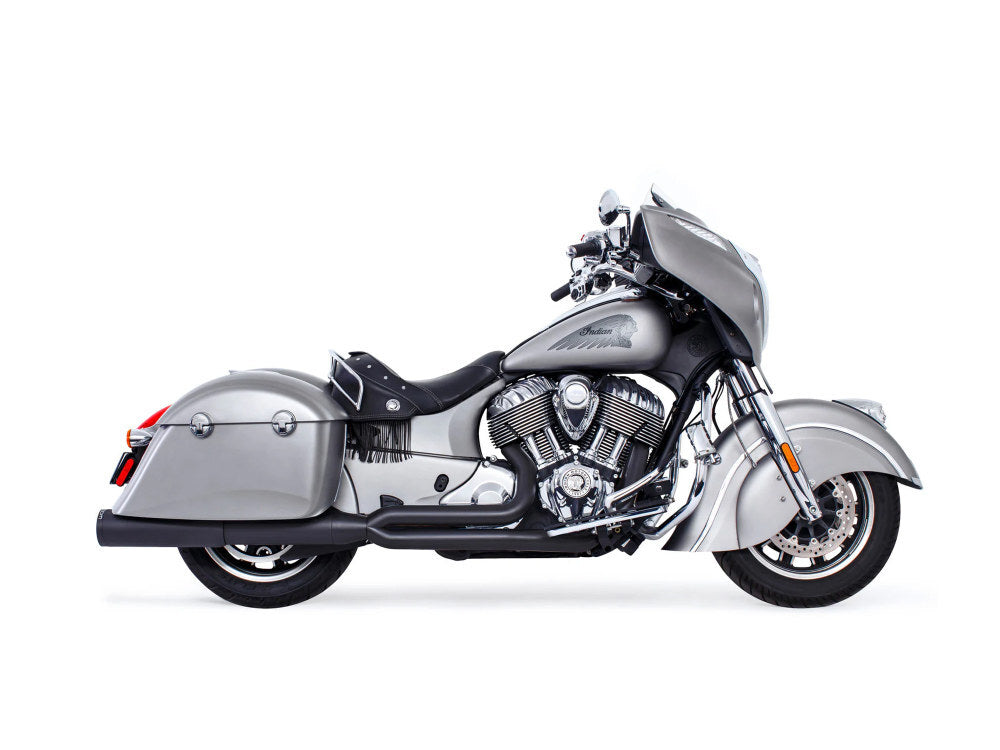 Freedom Performance FPE-IN00164 Union 2-1 Exhaust Black w/Black End Cap for Indian Big Twin 14-Up w/Hard Saddle Bags