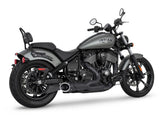 Freedom Performance FPE-IN00405 Combat 2-1 Exhaust Black w/Black Tip for Indian Cruiser 22-Up