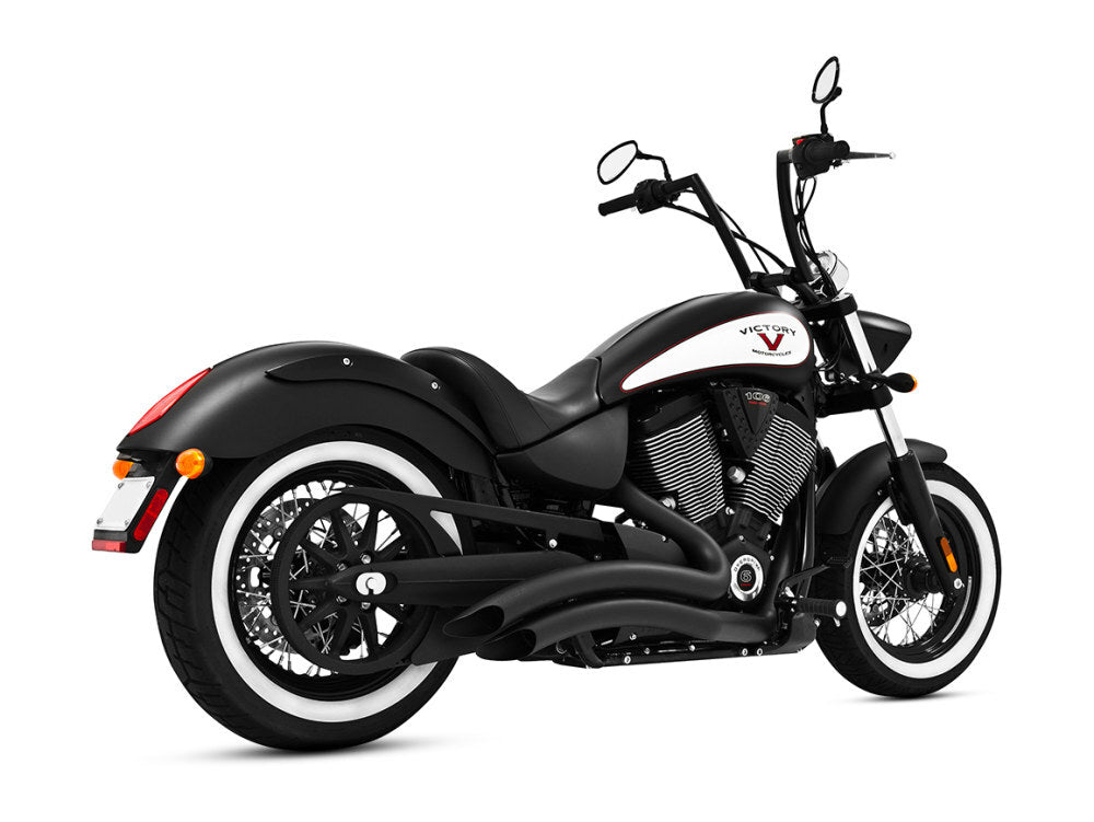 Freedom Performance FPE-MV00012 Sharp Curve Radius Exhaust Black for Victory Vegas/King Pin/Boardwalk/Highball/Judge 08-17