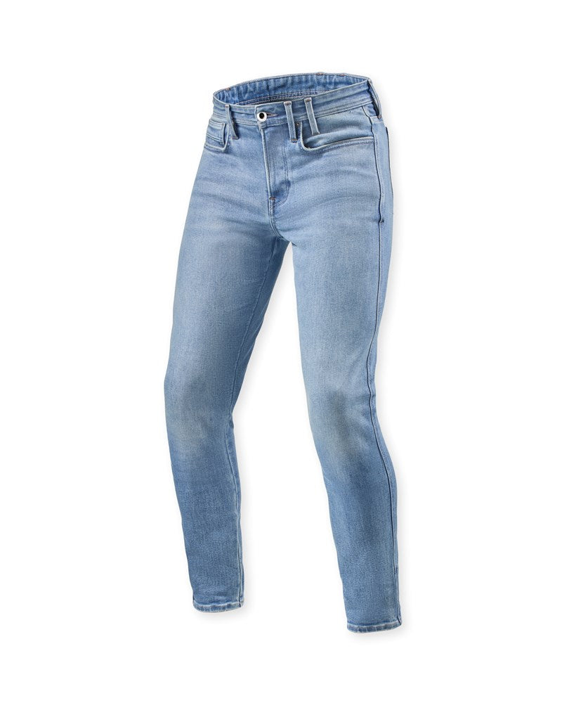 REV'IT! Piston 3 Skinny Light Blue Vintage Short Leg Jeans