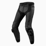 REV'IT! Apex Black Short Leg Leather Pants [52][INTERNAL]