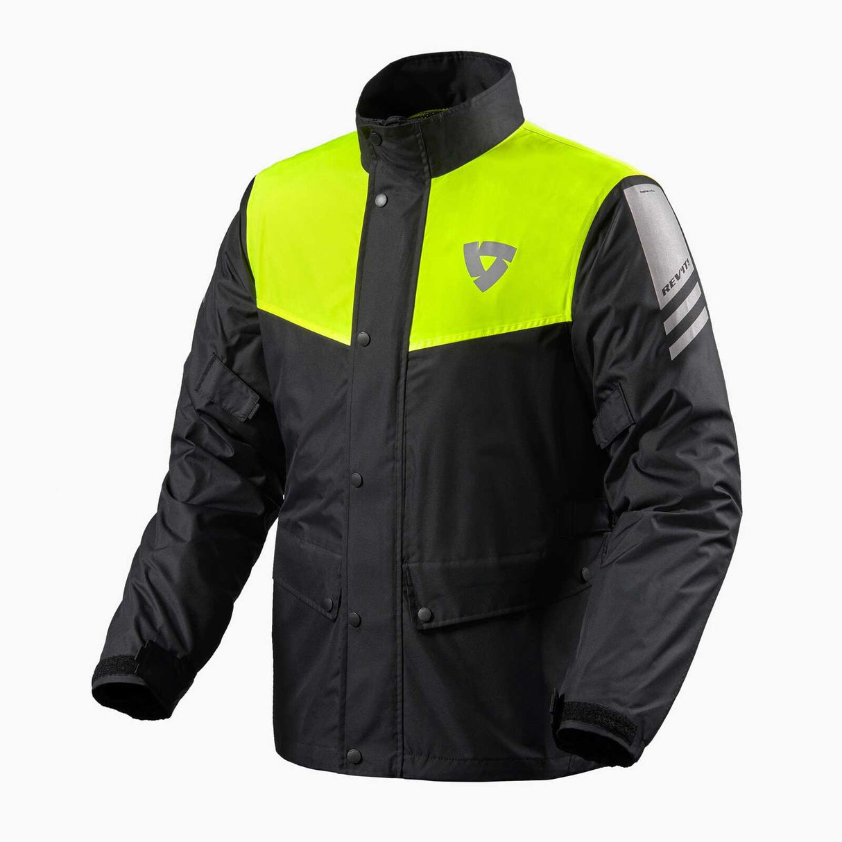 REV'IT! Nitric 3 H2O Black/Neon Yellow Rain Jacket