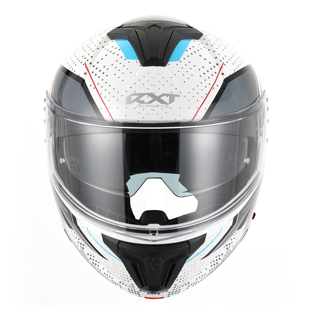 RXT 918 Flip-Up Fusion Gloss White/Black/Red Helmet