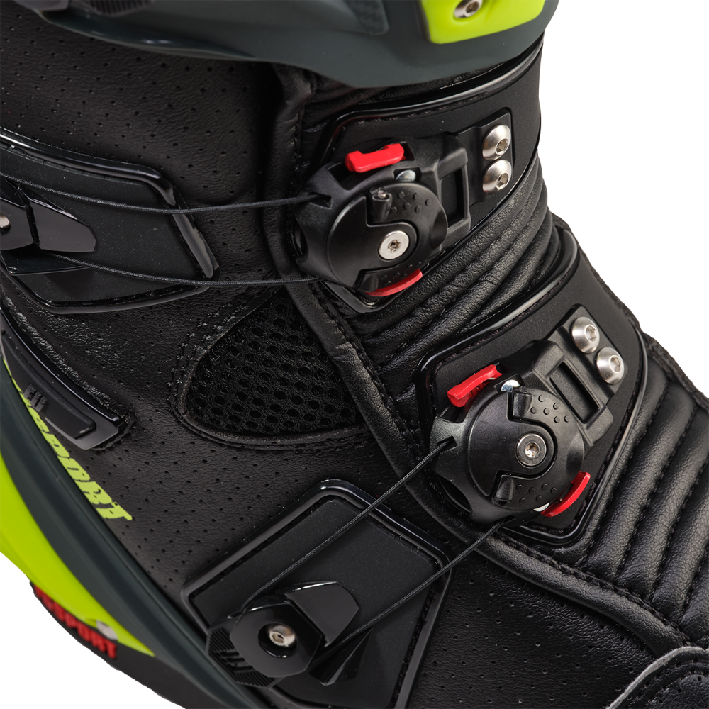 Fusport XR1 Perforated Black/Dark Grey/Fluro Yellow Boots