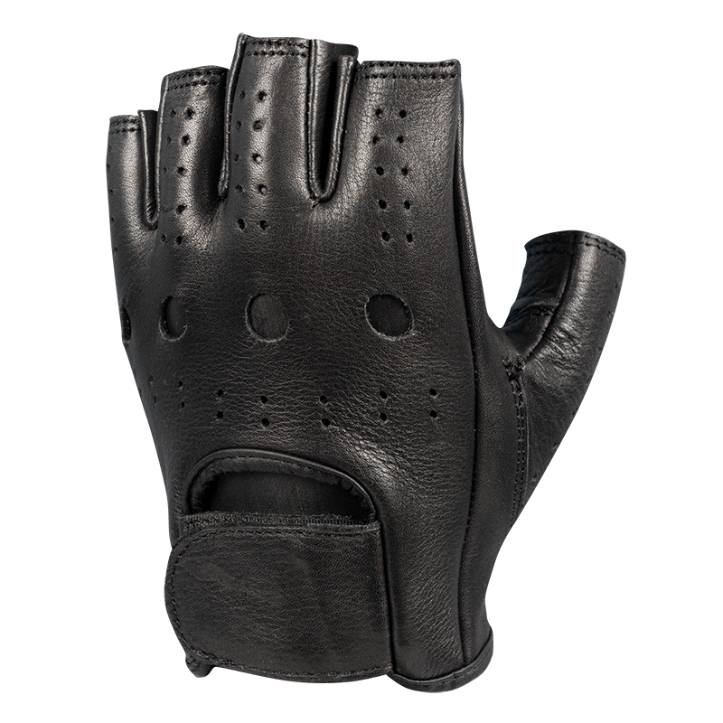 MotoDry Fingerless Black Gloves