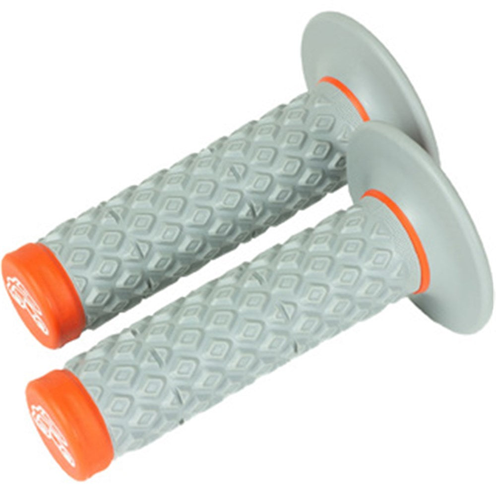 Renthal G208 MX/Enduro Dual Compound Orange/Grey Comfort Grips