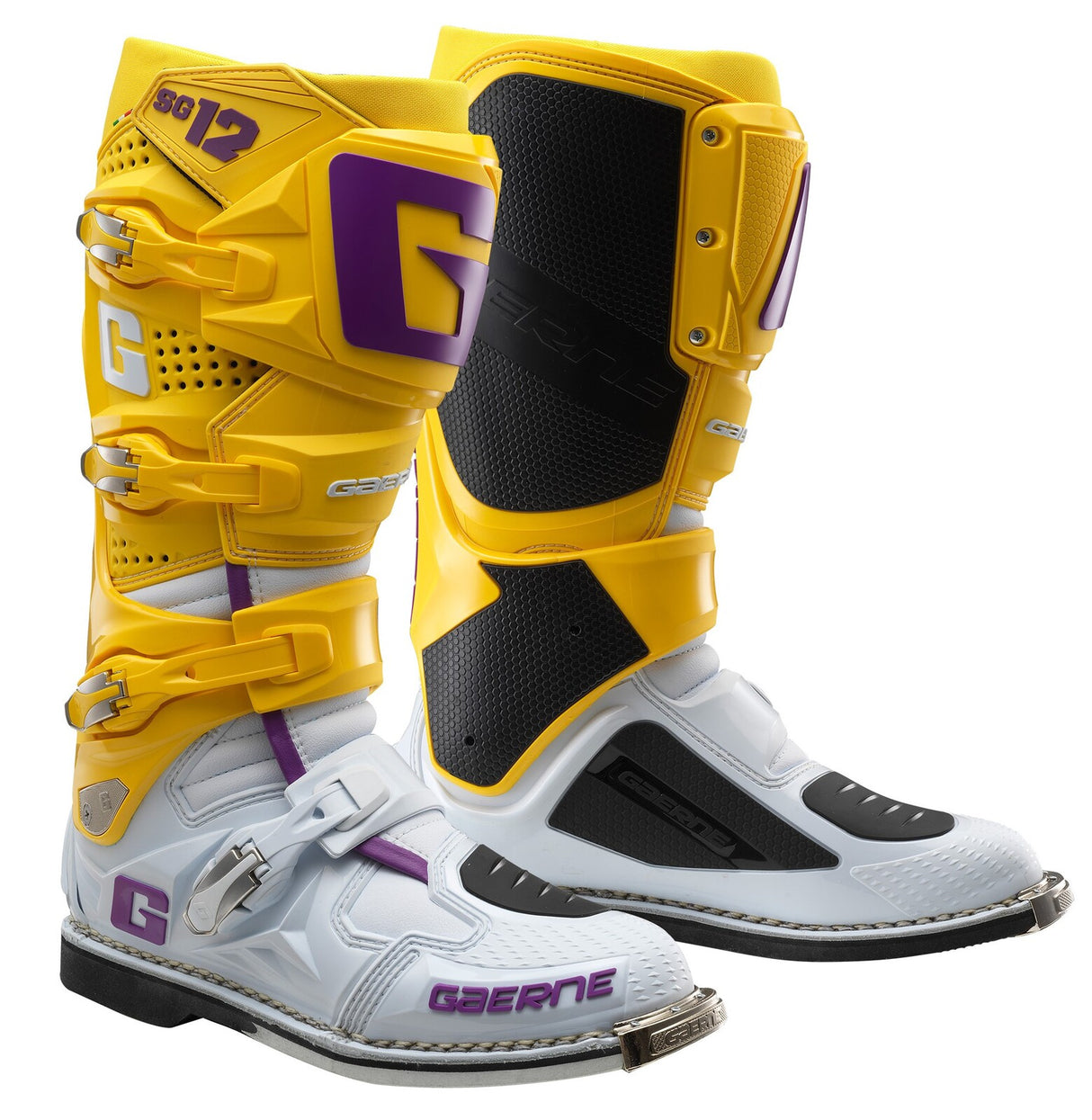 Gaerne SG-12 Limited Edition White/Gold/Purple Boots