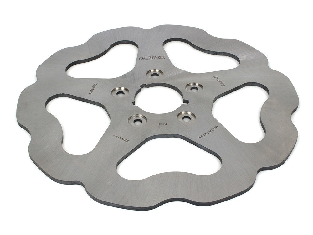 Galfer USA GAL-DF679W 11.5" Front Solid Mount Wave Disc Rotor for Big Twin/Sportster 84-99