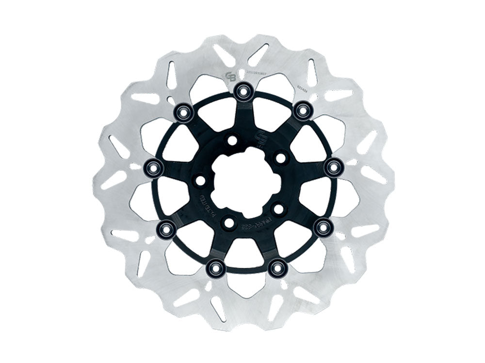 Galfer USA GAL-DF680CWS-B 12.6" Front Wave Floating Disc Rotor Contrast Cut for Pan America 21-Up w/Spoke Wheel/CVO Touring 23-Up