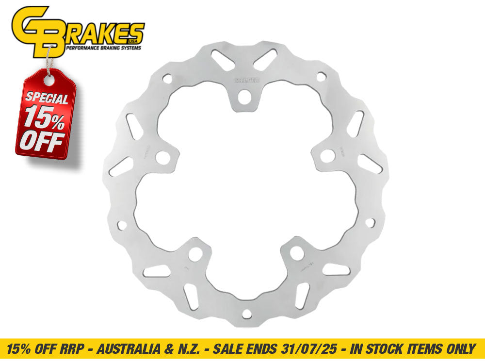 Galfer USA GAL-DF903W 12.6" Front Wave Disc Rotor Stainless Steel for Harley-Davidson Touring 24-Up w/Oem Wheel & Spoke Mounted 320mm Rotors