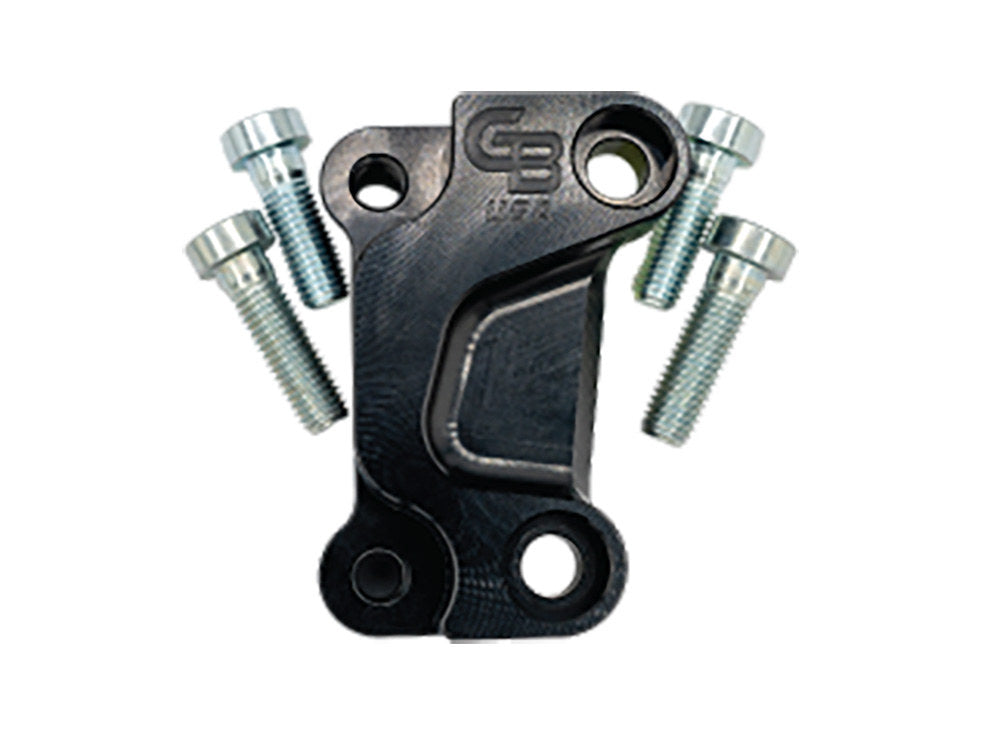 Galfer USA GAL-SP064K Left Side 13" Oversize Front Caliper Mount Black for most Touring 08-24