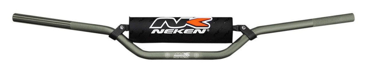 Neken Constant Handlebar 50cc/65cc/85cc Low (Regular Diameter/Length 750mm/Height 110mm/Sweep 71mm) Titanium w/Black Pad