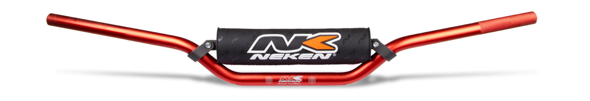 Neken Constant Handlebar (Regular Diameter/Length 814mm/Height 114mm/Sweep 79mm) Red w/Black Pad