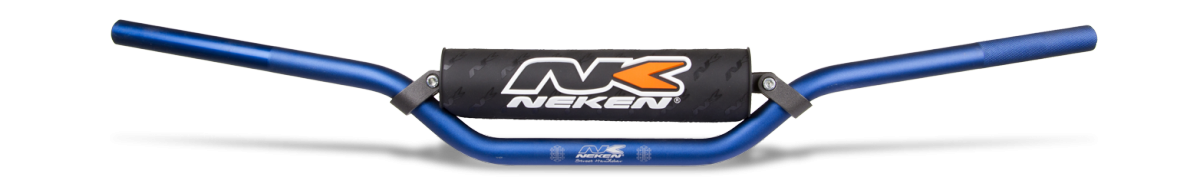 Neken Constant Handlebar 85cc High (Regular Diameter/Length 758mm/Height 138mm/Sweep 64mm) Blue w/Black Pad