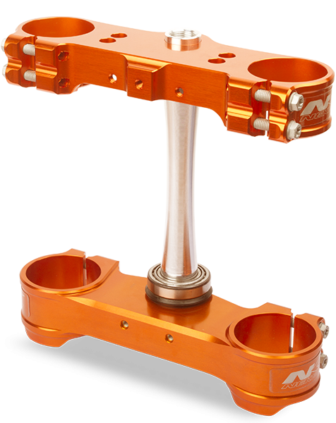 Neken Standard Triple Clamp Complete Set w/Original Offset Orange for KTM 65 SX 13-19