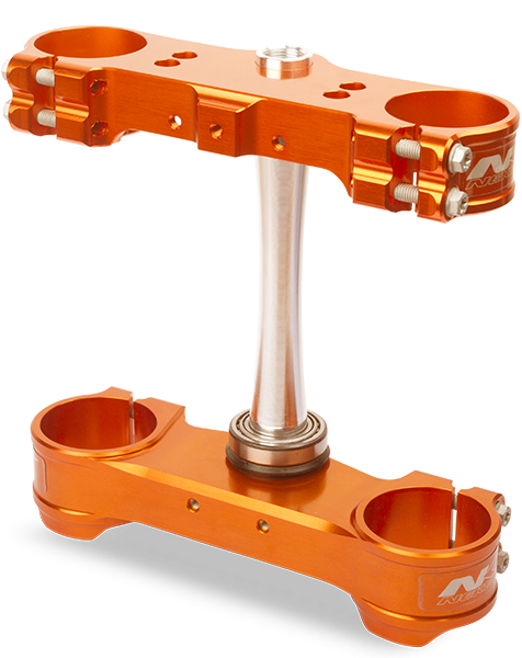 Neken Standard Triple Clamp Complete Set w/22mm Offset Orange for KTM SX/SXF/125/250/350/450 13-19