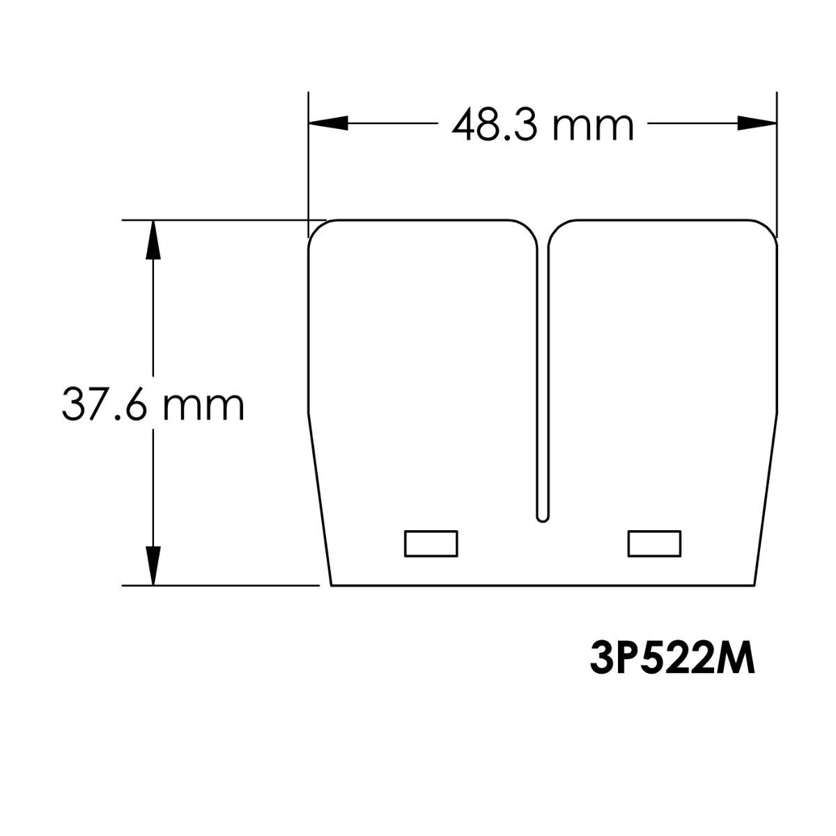 Moto Tassinari 3P522M VForce3R Replacement Carbon Fiber Reed Petals for Yamaha YFS200 Blaster 88-06/YFZ350 Banshee 87-06