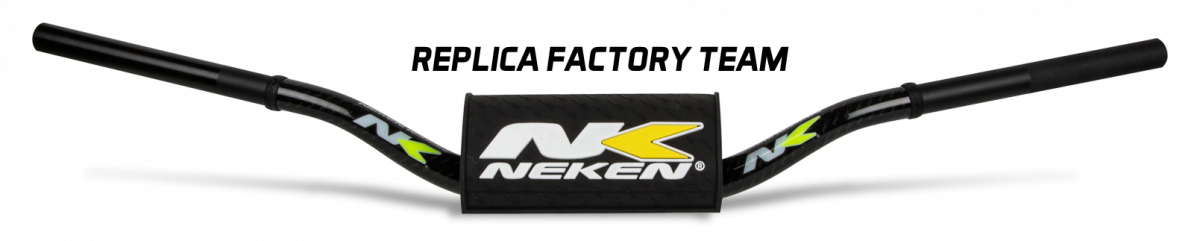 Neken Radical Design Handlebar 85 High (Conical Design/Length 754mm/Height 139mm/Sweep 72mm) Factory Replica w/Black/Yellow Pad