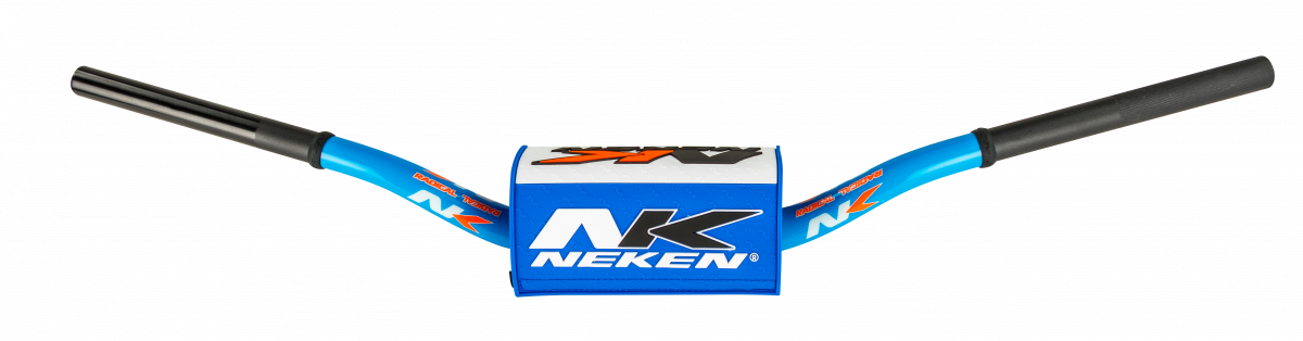 Neken Radical Design Handlebar 85cc High (Conical Design/Length 754mm/Height 139mm/Sweep 72mm) Light Blue w/Light Blue Pad