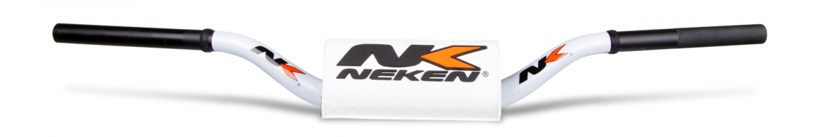 Neken Radical Design Handlebar 85cc High (Conical Design/Length 754mm/Height 139mm/Sweep 72mm) White w/White Pad