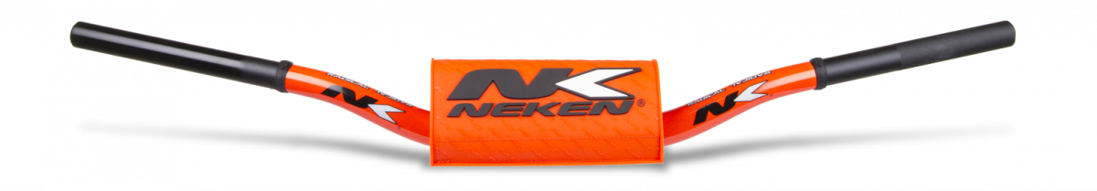 Neken Radical Design Handlebar CR High (OS Bar/Length 824mm/Height 126mm/Sweep 67mm) Fluro Orange w/Fluro Orange Pad