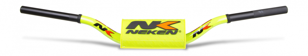 Neken Radical Design Handlebar YZF (Conical Design/Length 820mm/Height 118mm/Sweep 74mm) Fluro Yellow w/Fluro Yellow Pad